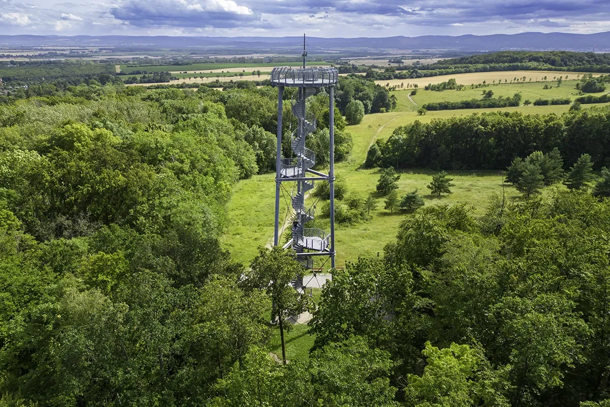 Referenz: Architektur Bürgerturm Gotha – Luftbild frontal